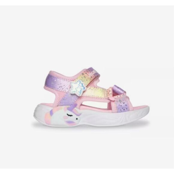 Skechers Unicorn Dreams Majestic Bliss Light-Up Sandal - Kids size 12 - Picture 1 of 7